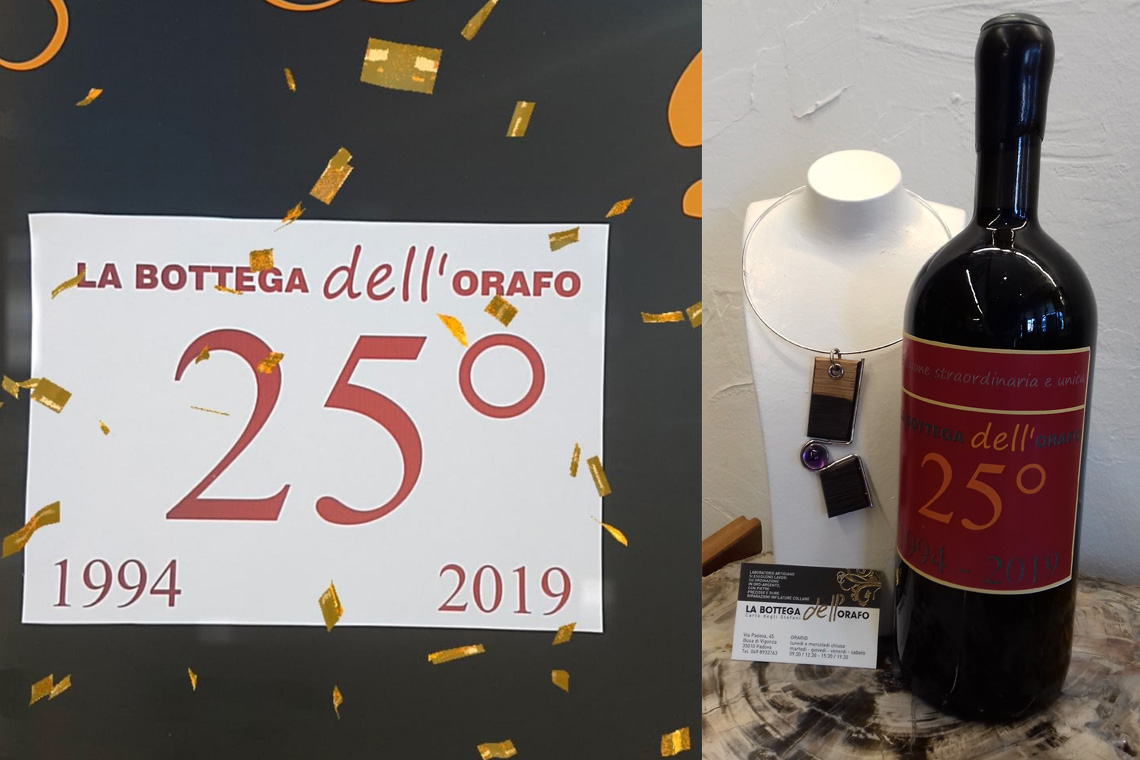 25° Anniversario La Bottega dell’Orafo di Carlo Degli Stefani - Padova